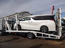 車両運搬車 2台積み 上物丸文製 積載3.05t 上物内寸580×215 自動歩み付 歩み寸法(1本)326×58 バックモニター付 ETC付 走行38.4万km 6速ミッション(33枚目)