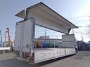　アルミウイング　上物日本フルハーフ製　積載１４．１ｔ　荷台寸法９６０×２４０×２５０　荷台床木張り　ラッシングレール２段　可倒式中柱　エアラインレール　あおり開閉サポート付　スタンションホール（36枚目）
