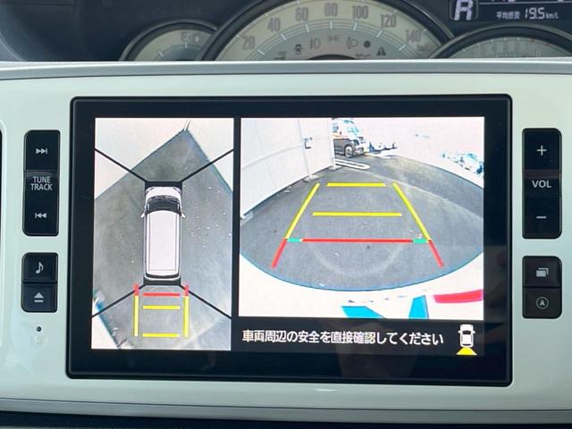 ムーヴキャンバス Ｇメイクアップ　ＳＡＩＩ　純正８インチナビ　両側電動スライドドア　全周囲カメラ　衝突被害軽減システム　ドラレコ　コーナーセンサー　スマートキー　ＬＥＤヘッド　ＥＴＣ　車線逸脱警報　オートライト　Ｂｌｕｅｔｏｏｔｈ（4枚目）