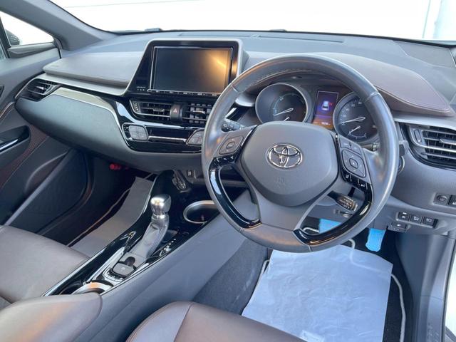 C-HR G LEDエディション フルエアロ 純正9インチナビ 衝突被害軽減システム レーダークルーズ ハーフレザーシート ドラレコ コーナーセンサー スマートキー LEDヘッド バックカメラ ビルトインETC 純正18インチアルミ(43枚目)