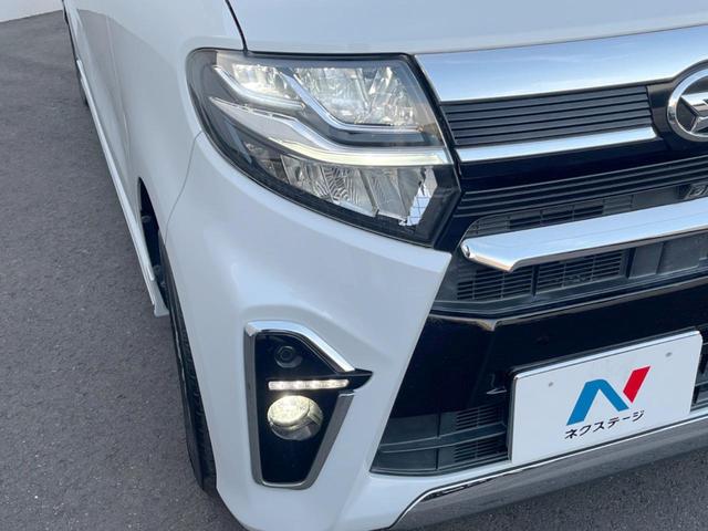 タント カスタムX 両側電動ドア 純正9インチナビ 全周囲カメラ 衝突被害軽減システム ハーフレザーシート ドラレコ コーナーセンサー スマートキー LEDヘッド ETC オートハイビーム 車線逸脱警報 オートライト(12枚目)