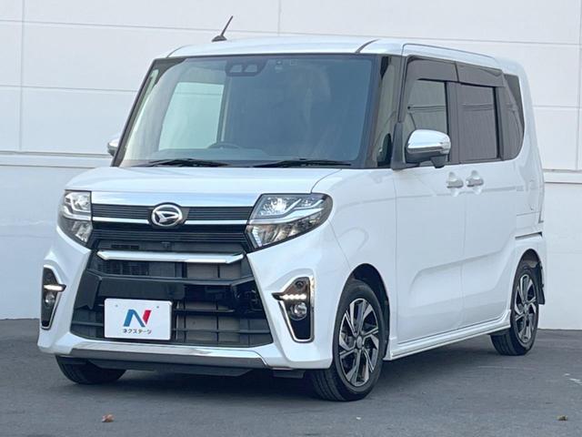 タント カスタムX 両側電動ドア 純正9インチナビ 全周囲カメラ 衝突被害軽減システム ハーフレザーシート ドラレコ コーナーセンサー スマートキー LEDヘッド ETC オートハイビーム 車線逸脱警報 オートライト(53枚目)