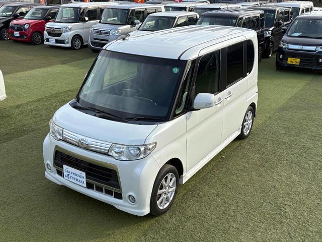 タント カスタムX ETC 両側スライド・片側電動 クリアランスソナー HID スマートキー アイドリングストップ 電動格納ミラー ベンチシート CVT 盗難防止システム ABS CD アルミホイール(13枚目)