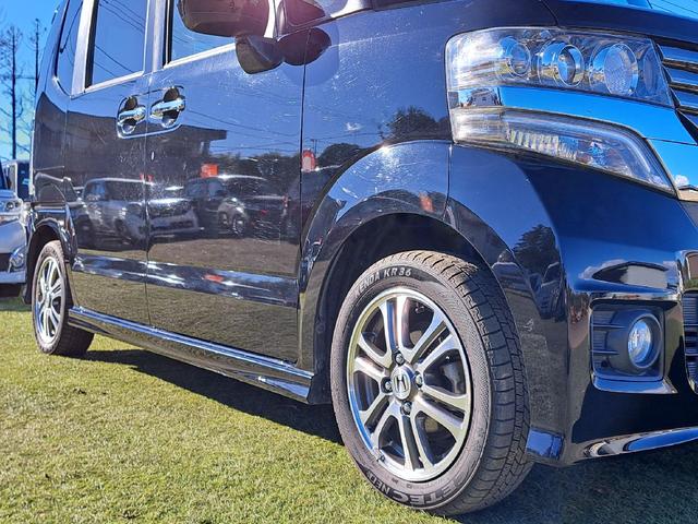 N-BOXカスタム G SSパッケージ ETC バックカメラ 両側電動スライドドア ナビ TV 衝突被害軽減システム オートライト HID スマートキー アイドリングストップ 電動格納ミラー ベンチシート CVT 盗難防止システム ABS(49枚目)