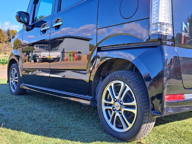 N-BOXカスタム G SSパッケージ ETC バックカメラ 両側電動スライドドア ナビ TV 衝突被害軽減システム オートライト HID スマートキー アイドリングストップ 電動格納ミラー ベンチシート CVT 盗難防止システム ABS(65枚目)