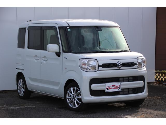 スペーシア ハイブリッドＧ　デュアルカメラブレーキサポート　ＥＳＰ　社外ＣＤ　アイドリングストップ　スマートキー＆プッシュスタート　ベンチシート　シートヒーター　社外アルミホイール　電動格納ミラー（9枚目）