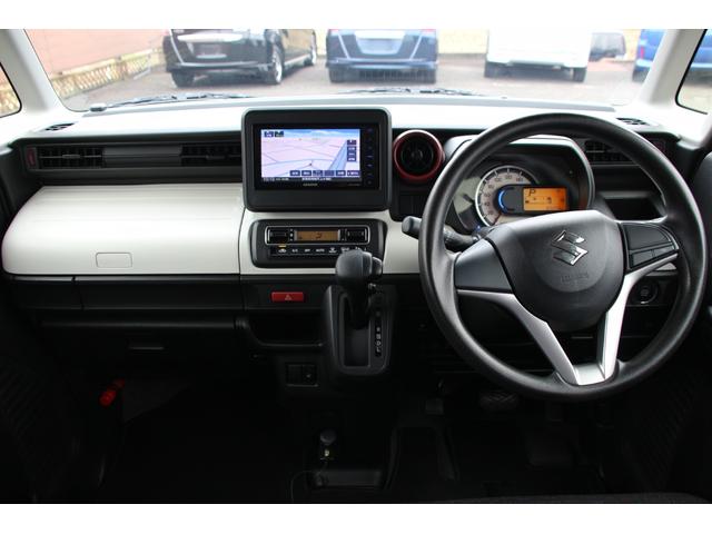 スペーシア ハイブリッドＧ　デュアルカメラブレーキサポート　ＥＴＣ　ＥＳＰ　アイドリングストップ　社外メモリーナビワンセグ　スマートキー＆プッシュスタート　ドラレコ　オートライト　ベンチシート　シートヒーター純正アルミホイール（5枚目）