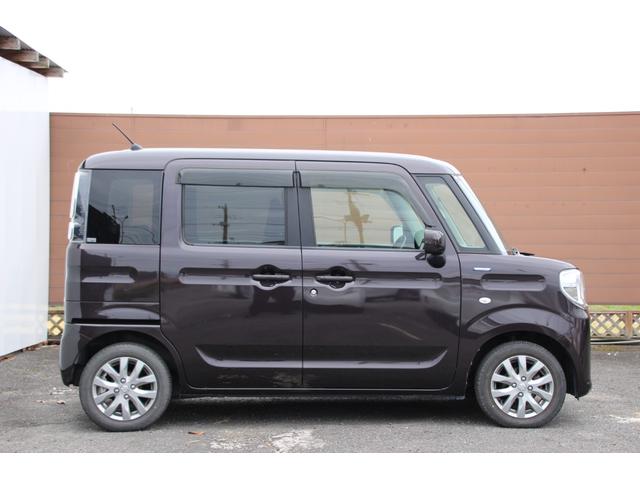 スペーシア ハイブリッドＧ　デュアルカメラブレーキサポート　ＥＴＣ　ＥＳＰ　アイドリングストップ　社外メモリーナビワンセグ　スマートキー＆プッシュスタート　ドラレコ　オートライト　ベンチシート　シートヒーター純正アルミホイール（7枚目）