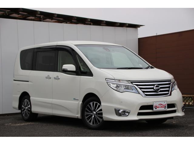 セレナ ハイウェイスターG S-HVアドバンスドセーフティ プレミアムハイコントラストインテリア アラウンドビュー 社外後席モニター LEDライト フォグ 両側パワースライドドア 純正ナビフルセグBluetooth対応 VDC エマージェンシーブレーキ ETC(9枚目)