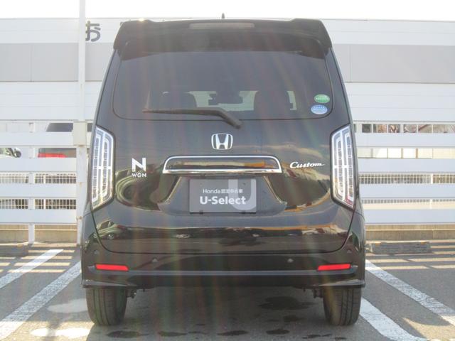 Ｎ－ＷＧＮカスタム Ｌ・ターボホンダセンシング　充電用ＵＳＢジャックプラズマクラスター技術搭載オートエアコン合皮コンビシート　ブレーキサポート　横滑り防止機能　サイドエアバック　クルーズＣ　クリアランスソナ　ＬＥＤヘッド　シ－トヒ－タ－　リヤカメラ（4枚目）