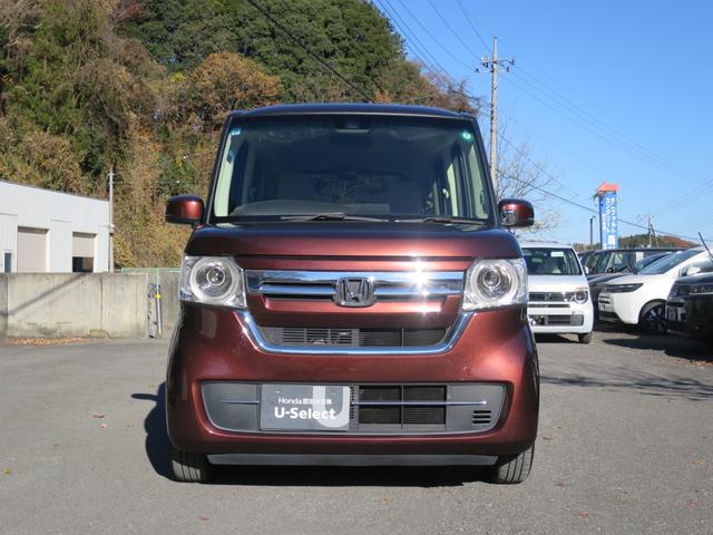 Ｎ－ＢＯＸ Ｌ　リア左側パワースライドドア運転席＆助手席シートバックテーブル運転席＆助手席シートヒーター　衝突回避支援ブレーキ　Ｉ－ＳＴＯＰ　クリソナ　ＰＷ　パワステ　Ｓヒーター　禁煙　スマ－トキ－　Ｂカメ　盗難防止（4枚目）