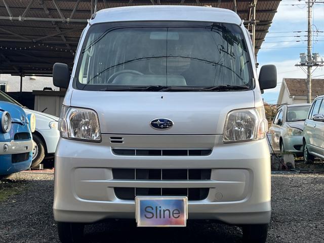 サンバーバン トランスポーター ワンオーナー 禁煙車 新品タイヤ 4AT タイミングチェーン 両側スライドドア 純正ラジオ キーレス パワステ パワーウィンドウ プライバシーガラス オーバーヘッドコンソール 運転席&助手席エアバック(3枚目)