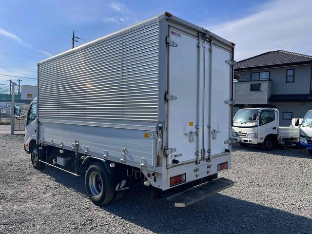 デュトロ 標準ロングアルミウィング 4WD MT AC ETC 3人乗り 総重量6565kg 積載量3000kg 全長630幅190高296 内寸長430幅182高195 Bカメラ ラッシング2段(11枚目)