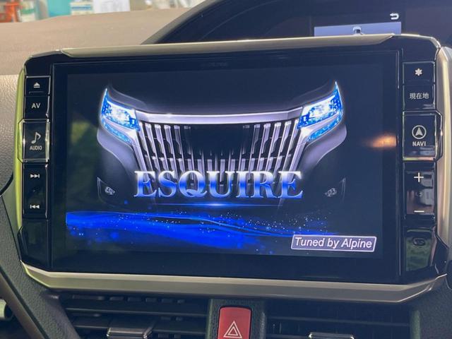 エスクァイア ハイブリッドＧｉ　両側電動ドア　ＢＩＧ－Ｘ１１型ナビ　後席モニター　バックカメラ　衝突被害軽減システム　禁煙車　スマートキー　ＬＥＤヘッド　ビルトインＥＴＣ　クルコン　オートハイビーム　オートライト　デュアルエアコン（6枚目）