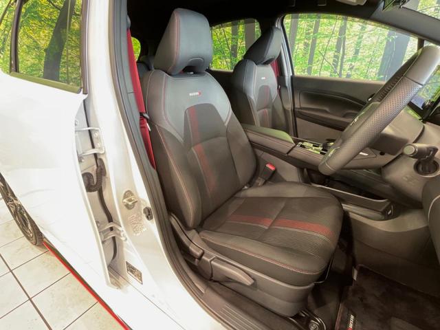 オーラ ニスモ メーカー9型ナビ 全周囲カメラ 衝突被害軽減装置 レーダークルーズ 禁煙車 ハーフレザーシート コーナーセンサー スマートキー LEDヘッド ETC2.0 オートハイビーム 車線逸脱警報(8枚目)