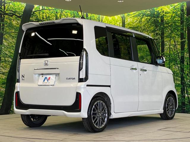 Ｎ－ＢＯＸカスタム ターボ　両側電動ドア　バックカメラ　純正ナビ　衝突被害軽減システム　レーダークルーズ　禁煙車　ハーフレザーシート　ドラレコ　コーナーセンサー　スマートキー　ＬＥＤヘッド　ビルトインＥＴＣ　オートハイビーム（17枚目）