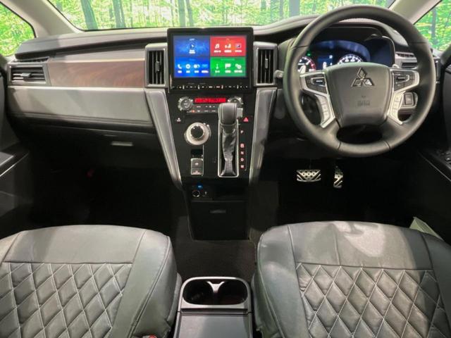 デリカＤ：５ Ｐ　純正１０型ナビ　両側電動ドア　バックカメラ　衝突被害軽減システム　禁煙車　電動リアゲート　パワーシート　スマートキー　ステアリングヒーター　ＬＥＤヘッド　ビルトインＥＴＣ　純正１８インチアルミ（2枚目）