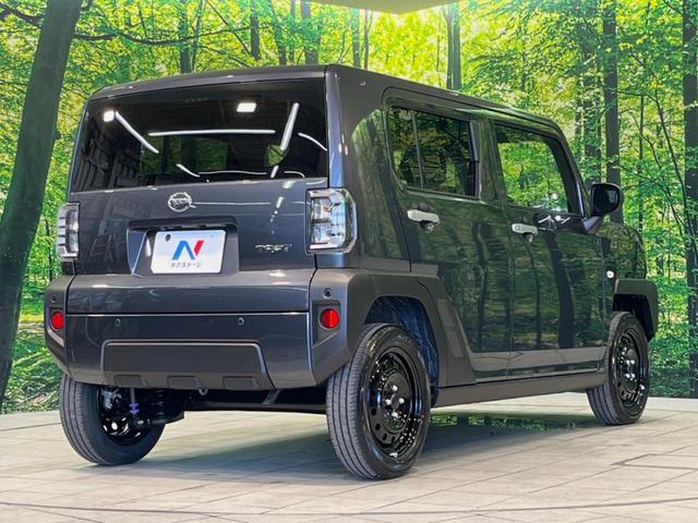 タフト X 届出済未使用車 ガラスルーフ 衝突被害軽減システム スマートキー LEDヘッド 車線逸脱警報 オートライト オートエアコン 純正15インチスチールホイール アイドリングストップ 電動格納ドアミラー(17枚目)