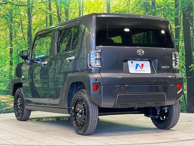 タフト X 届出済未使用車 ガラスルーフ 衝突被害軽減システム スマートキー LEDヘッド 車線逸脱警報 オートライト オートエアコン 純正15インチスチールホイール アイドリングストップ 電動格納ドアミラー(52枚目)