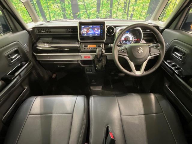 スペーシアカスタム ハイブリッドＸＳ　両側電動ドア　ＳＤナビ　バックカメラ　セーフティサポート　禁煙車　ハーフレザーシート　シートヒーター　スマートキー　ＬＥＤヘッド　ＥＴＣ　純正１５インチアルミ　オートハイビーム　オートライト（2枚目）