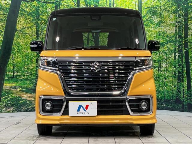 スペーシアカスタム ハイブリッドＸＳターボ　両側電動ドア　セーフティサポート　ディスプレイオーディオ　禁煙車　ハーフレザーシート　シートヒーター　スマートキー　ＬＥＤヘッド　ビルトインＥＴＣ　クルコン　オートハイビーム　オートライト（14枚目）