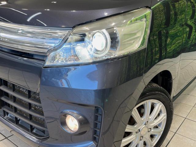 スペーシアカスタム ＸＳ　純正ＳＤナビ　電動スライドドア　バックカメラ　禁煙車　ドラレコ　スマートキー　ＨＩＤヘッド　フォグライト　ＥＴＣ　オートライト　オートエアコン　地デジ　１４インチアルミホイール　革巻きステアリング（12枚目）