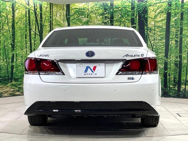 クラウンハイブリッド アスリートＳ　ブラックスタイル　純正ＨＤＤナビ　バックカメラ　Ｂｌｕｅｔｏｏｔｈ　レーダークルーズ　ドラレコ　パワーシート　前席シートヒーター　ＨＩＤヘッドライト　オートライト　コーナーセンサー　純正１８インチアルミ（16枚目）