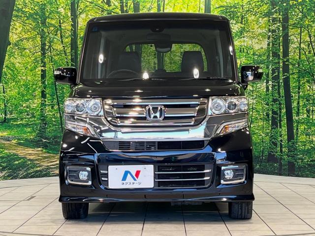 N-BOXカスタム G・ターボLパッケージ 純正ナビ バックカメラ 両側電動ドア 衝突被害軽減システム ハーフレザーシート スマートキー HIDヘッド ETC クルコン 純正15インチアルミ オートライト オートエアコン アイドリングストップ(14枚目)