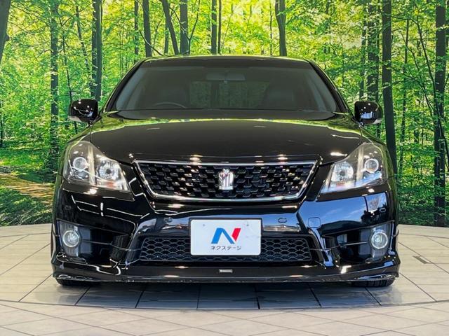 クラウン ２．５アスリート　アニバーサリーエディション　モデリスタエアロ　サンルーフ　メーカーナビ　バックカメラ　禁煙車　レザーシート　前席シートヒーター　スマートキー　ＨＩＤヘッド　ビルトインＥＴＣ　クルコン　純正１８インチアルミ　オートライト（14枚目）