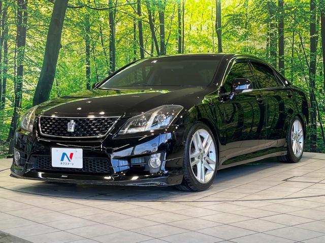 クラウン ２．５アスリート　アニバーサリーエディション　モデリスタエアロ　サンルーフ　メーカーナビ　バックカメラ　禁煙車　レザーシート　前席シートヒーター　スマートキー　ＨＩＤヘッド　ビルトインＥＴＣ　クルコン　純正１８インチアルミ　オートライト（53枚目）