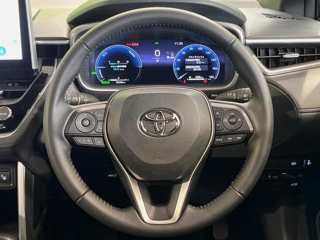 カローラクロス ハイブリッド　Ｚ　パノラマルーフ　１０．５型ナビ付ディスプレイオーディオ　全周囲カメラ　衝突被害軽減システム　レーダークルーズ　禁煙車　電動リアゲート　ハーフレザーシート　パワーシート　スマートキー　ＥＴＣ２．０（11枚目）