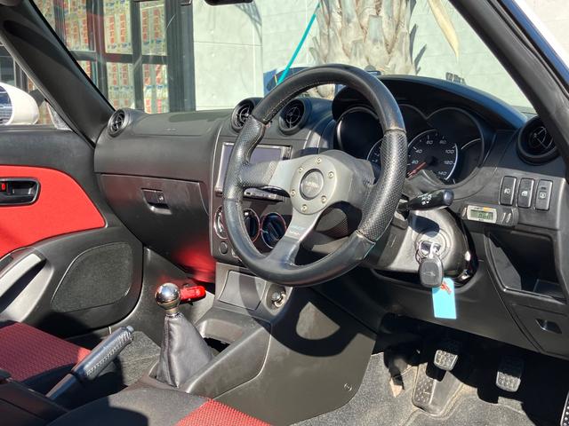 コペン 2ndアニバーサリーエディション RECAROシート MOMOステアリング BLIZUターボタイマー 社外アルミ ナビ ETC ドラレコ 電動ルーフ(23枚目)