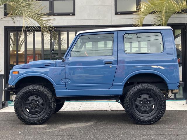 ジムニー ランドベンチャー　全塗装　ＪＡ１１最終５型　リフトアップ　社外足廻り／ウッドステアリング／バンパー（2枚目）