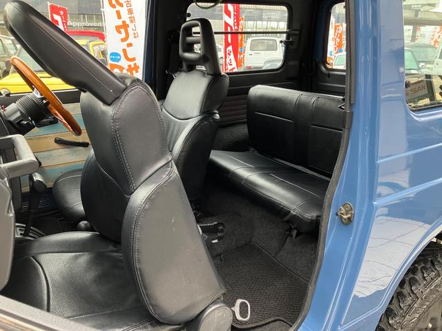 ジムニー ランドベンチャー　全塗装　ＪＡ１１最終５型　リフトアップ　社外足廻り／ウッドステアリング／バンパー（32枚目）