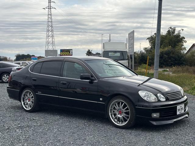 アリスト V300ベルテックスエディション /本革シート/車高調/柿本改マフラー/社外アルミホイール/追加メーター(2枚目)