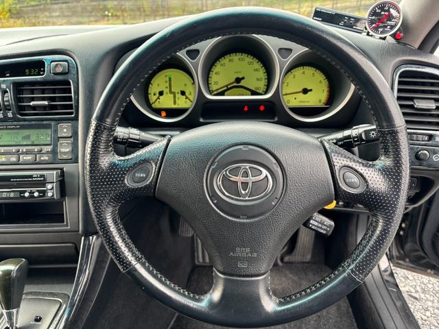 アリスト V300ベルテックスエディション /本革シート/車高調/柿本改マフラー/社外アルミホイール/追加メーター(6枚目)