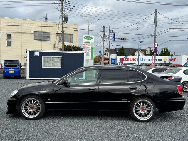 アリスト V300ベルテックスエディション /本革シート/車高調/柿本改マフラー/社外アルミホイール/追加メーター(33枚目)