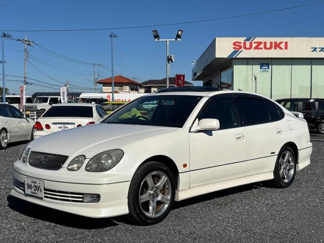 アリスト Ｖ３００ベルテックスエディション　／ノーマル／サンルーフ／黒革シート／社外ナビ（35枚目）