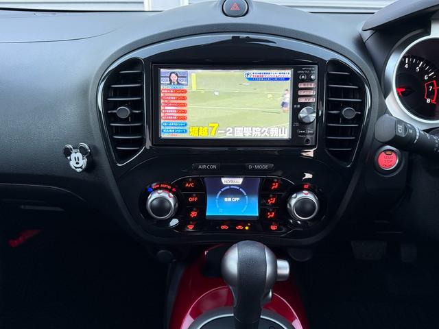 ジューク １５ＲＸ　タイプＶ　ワンオーナー／純正ナビ／バックカメラ／ＴＶ／スマートキー／Ｂｌｕｅｔｏｏｔｈ／ＣＤ／ＤＶＤ／スペアキー／（3枚目）