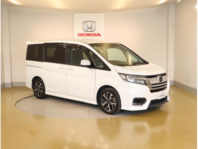 ステップワゴンスパーダ スパーダホンダセンシング 盗難防止 助手席エアバッグ Wパワスラ 地デジ LEDライト 横滑り防止システム オートエアコン リアカメラ ドライブレコーダー装着車 USB ナビ&TV 三列シート(10枚目)