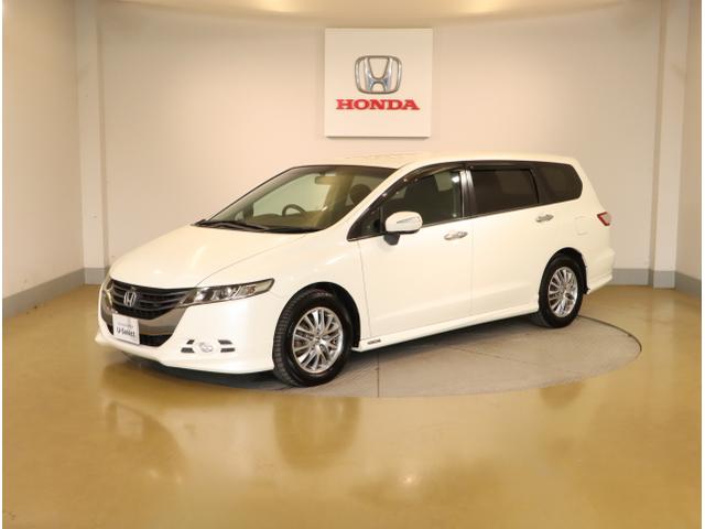 オデッセイ Ｍエアロパッケージ　キーフリー　ＥＴＣ車載器　地デジフルセグ　横滑り防止装置　スマ－トキ－　パワーウィンドウ　フルオートエアコン　ＤＶＤ　３列シート　ＨＤＤナビ　エアバック　パワーステアリング　ＡＢＳ（3枚目）