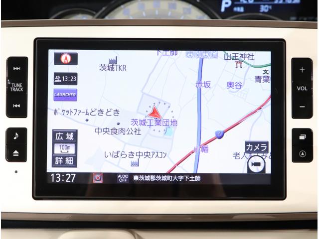 ムーヴキャンバス ＧメイクアップリミテッドＳＡＩＩＩ　ＩＳＴＯＰ　ＥＴＣ付き　パノラミックビューモニター　助手席エアバック　ＬＥＤ　ＵＳＢ　ナビＴＶ　プッシュスタートスマートキー　パワーウインドウ　横滑り防止システム（18枚目）