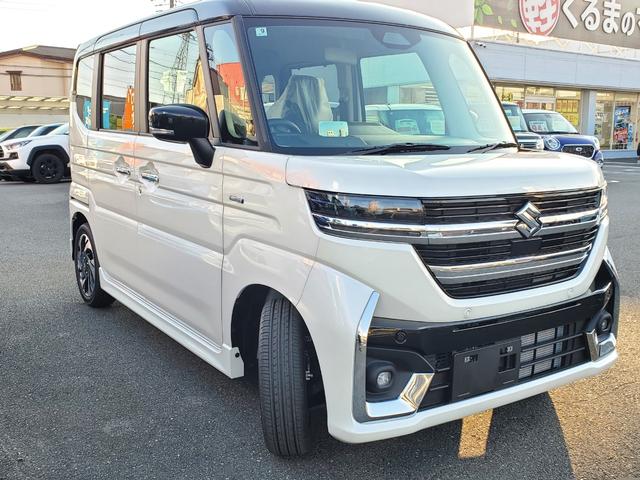 スペーシアカスタム ハイブリッドＸＳターボ　両側電動スライドドア　クリアランスソナー　オートクルーズコントロール　レーンアシスト　衝突被害軽減システム　オートライト　ＬＥＤヘッドランプ　スマートキー　アイドリングストップ　電動格納ミラー（13枚目）