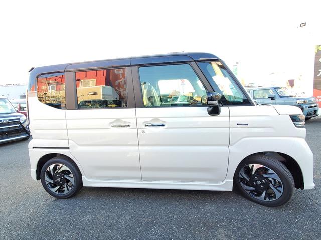 スペーシアカスタム ハイブリッドＸＳターボ　両側電動スライドドア　クリアランスソナー　オートクルーズコントロール　レーンアシスト　衝突被害軽減システム　オートライト　ＬＥＤヘッドランプ　スマートキー　アイドリングストップ　電動格納ミラー（14枚目）