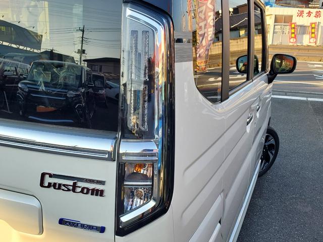 スペーシアカスタム ハイブリッドＸＳターボ　両側電動スライドドア　クリアランスソナー　オートクルーズコントロール　レーンアシスト　衝突被害軽減システム　オートライト　ＬＥＤヘッドランプ　スマートキー　アイドリングストップ　電動格納ミラー（49枚目）