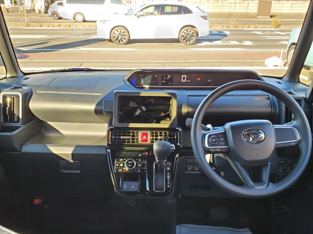 タント カスタムＸ　両側電動スライドドア　クリアランスソナー　衝突被害軽減システム　オートライト　ＬＥＤヘッドランプ　スマートキー　アイドリングストップ　電動格納ミラー　シートヒーター　ベンチシート　ＣＶＴ（2枚目）