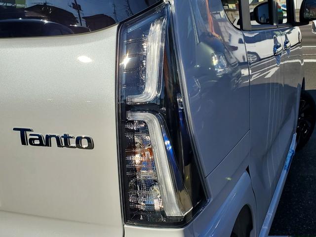 タント カスタムＸ　両側電動スライドドア　クリアランスソナー　衝突被害軽減システム　オートライト　ＬＥＤヘッドランプ　スマートキー　アイドリングストップ　電動格納ミラー　シートヒーター　ベンチシート　ＣＶＴ（23枚目）