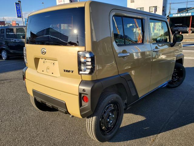 タフト Ｘターボ　４ＷＤ　クリアランスソナー　レーンアシスト　衝突被害軽減システム　オートライト　ＬＥＤヘッドランプ　スマートキー　アイドリングストップ　電動格納ミラー　サンルーフ　ＣＶＴ　盗難防止システム　ＡＢＳ（18枚目）