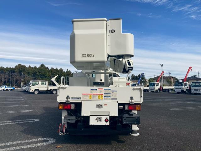 デュトロ 高所作業車・地上高10M・全低床・AT車・ETC・電格ミラー・バックカメラ・ナビTV・アワメーター821H(6枚目)