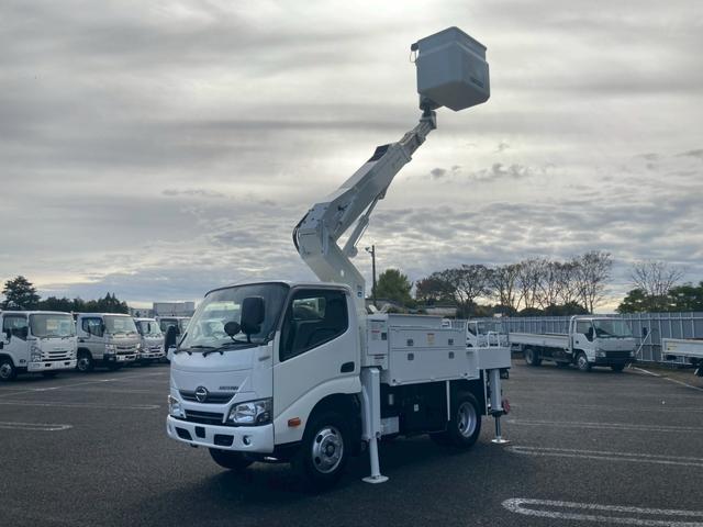 デュトロ 高所作業車・地上高10M・全低床・AT車・ETC・電格ミラー・バックカメラ・ナビTV・アワメーター821H(21枚目)